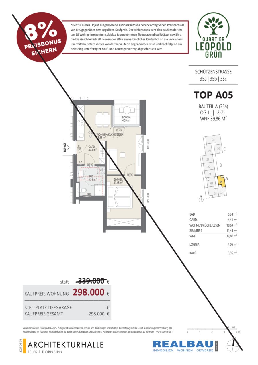 2-Zimmer-Wohnung, Top A05, 1.OG, Innsbruck – Dokument 1 — Seite 1 von 1