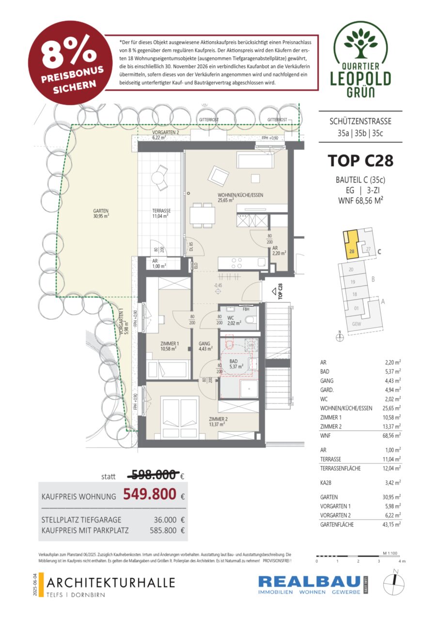 3-Zimmer-Gartenwohnung, Top C28, Innsbruck – Dokument 2 — Seite 1 von 1