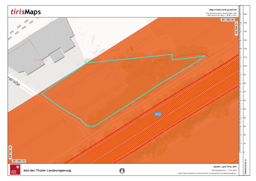 Teilflächen-Vergabe! Ideales Baugrundstück in 6200 Jenbach, Nähe Autobahnanschluss A12 – Tiris Umweltschutz — Seite 1 von 1