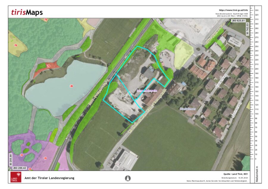 Über 11.500 m² Gewerbefläche in Reutte/ Breitenwang direkt an der B179 zu vergeben! – Tiris Auszug Naturschutz-Feldgehölz — Seite 1 von 1