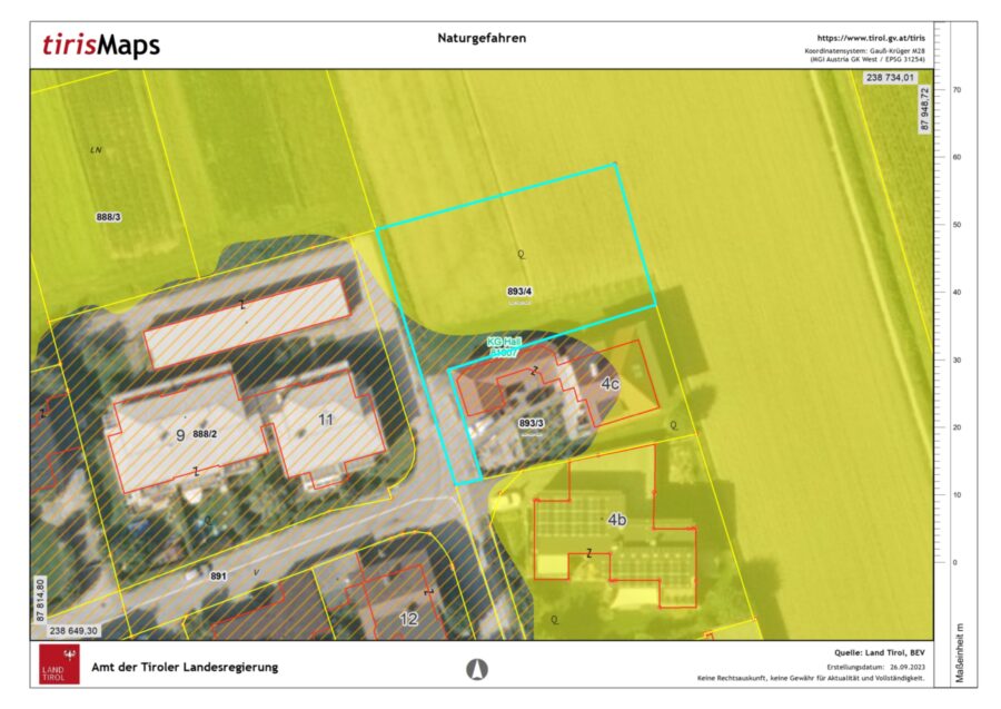 Traumlage in Hall in Tirol – Dokument 3 — Seite 1 von 2