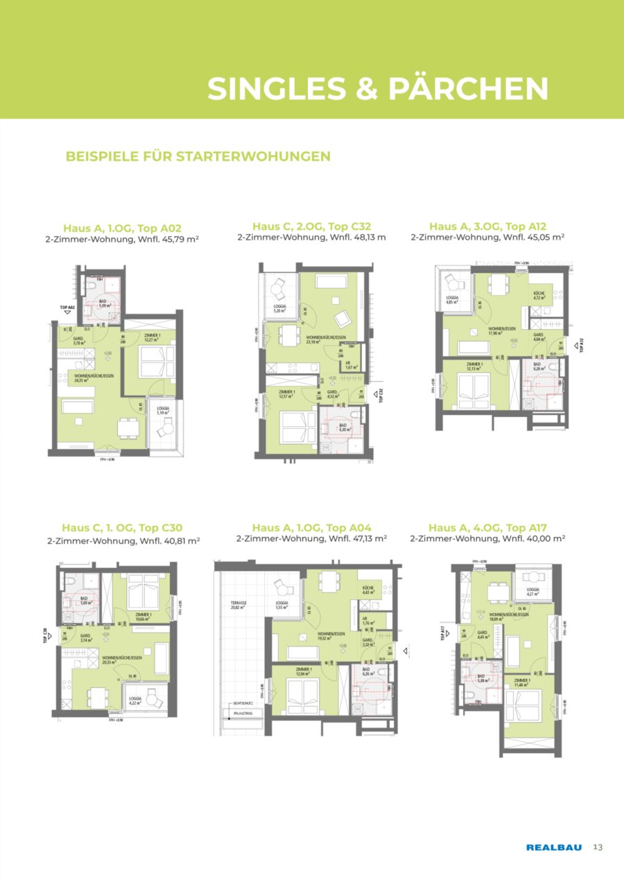 2-Zimmer-Dachgeschosswohnung, Top C36, 3.OG, Innsbruck – Dokument 1 — Seite 13 von 24