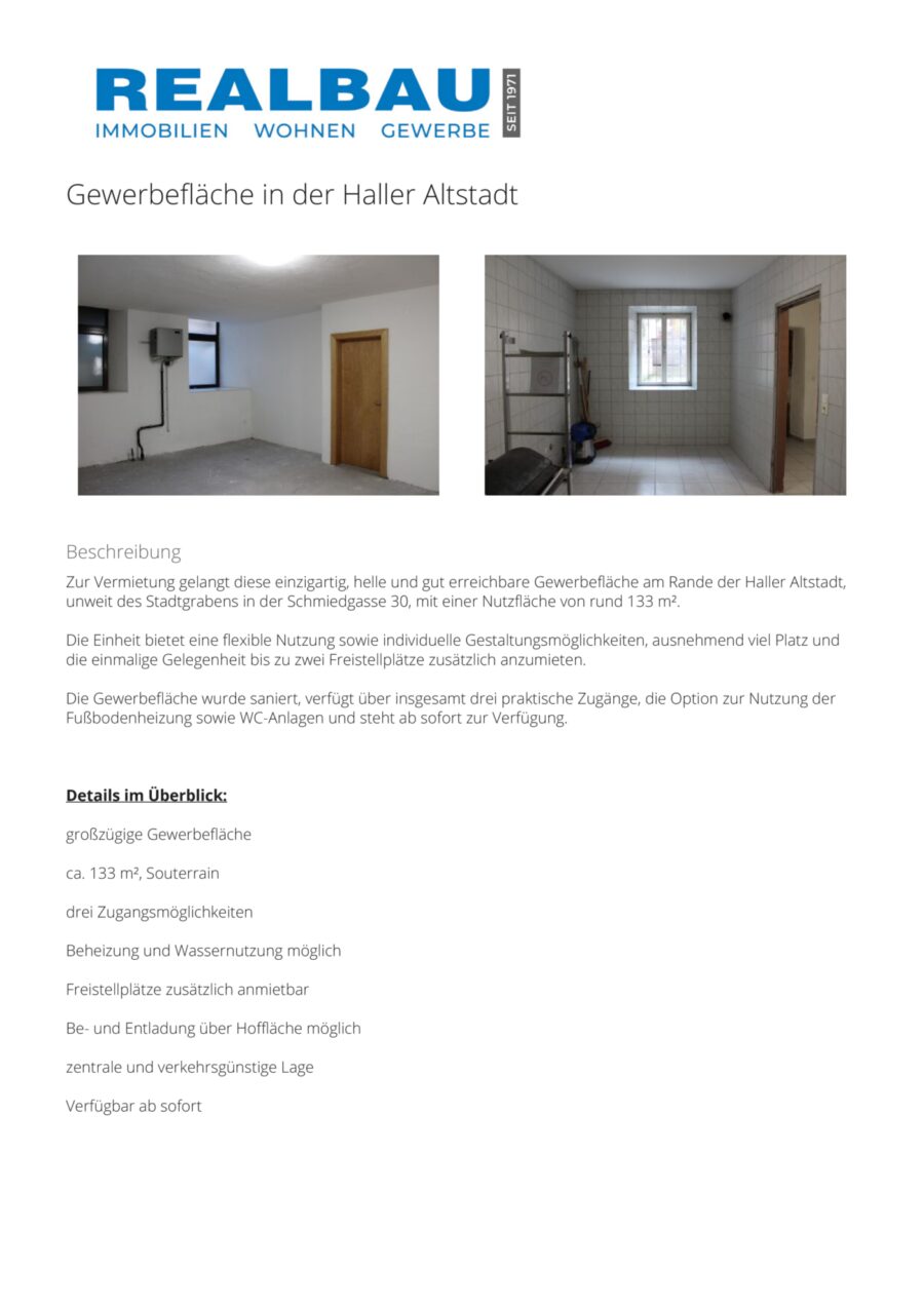 Gewerbefläche in der Haller Altstadt – Dokument 1 — Seite 2 von 18