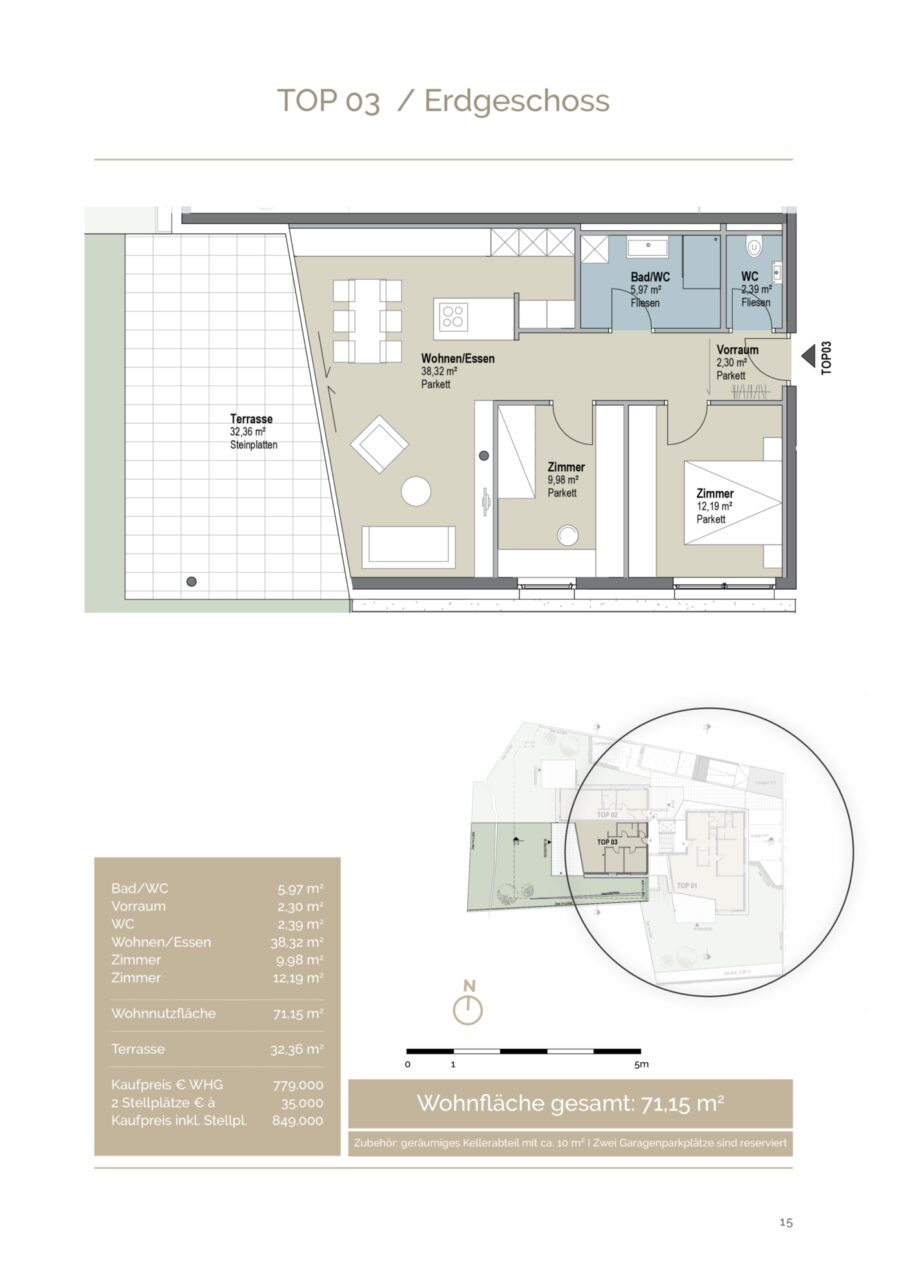 118 m² Dachgeschosswohnung, Mils bei Hall – Dokument 1 — Seite 15 von 28