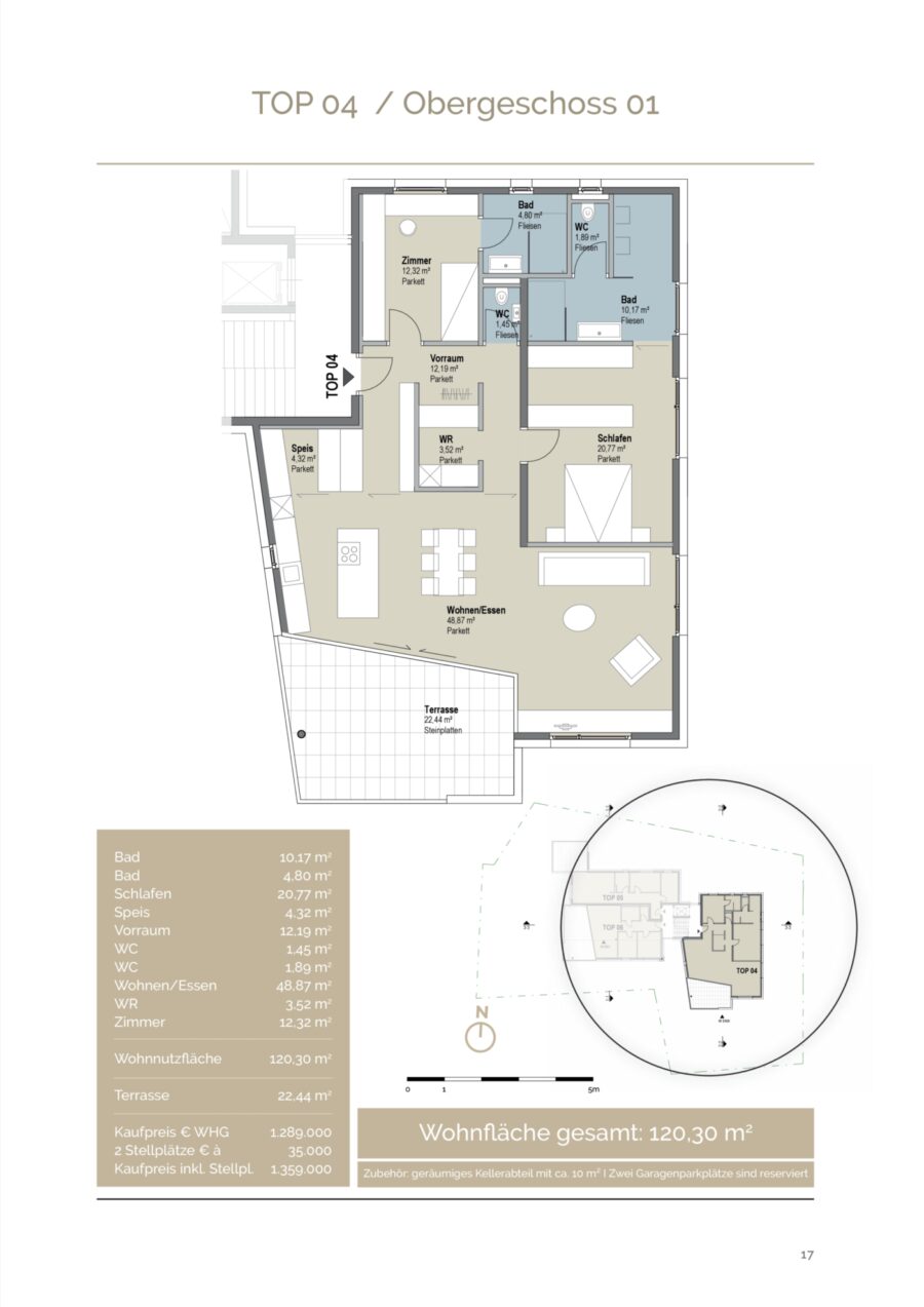 118 m² Dachgeschosswohnung, Mils bei Hall – Dokument 1 — Seite 17 von 28