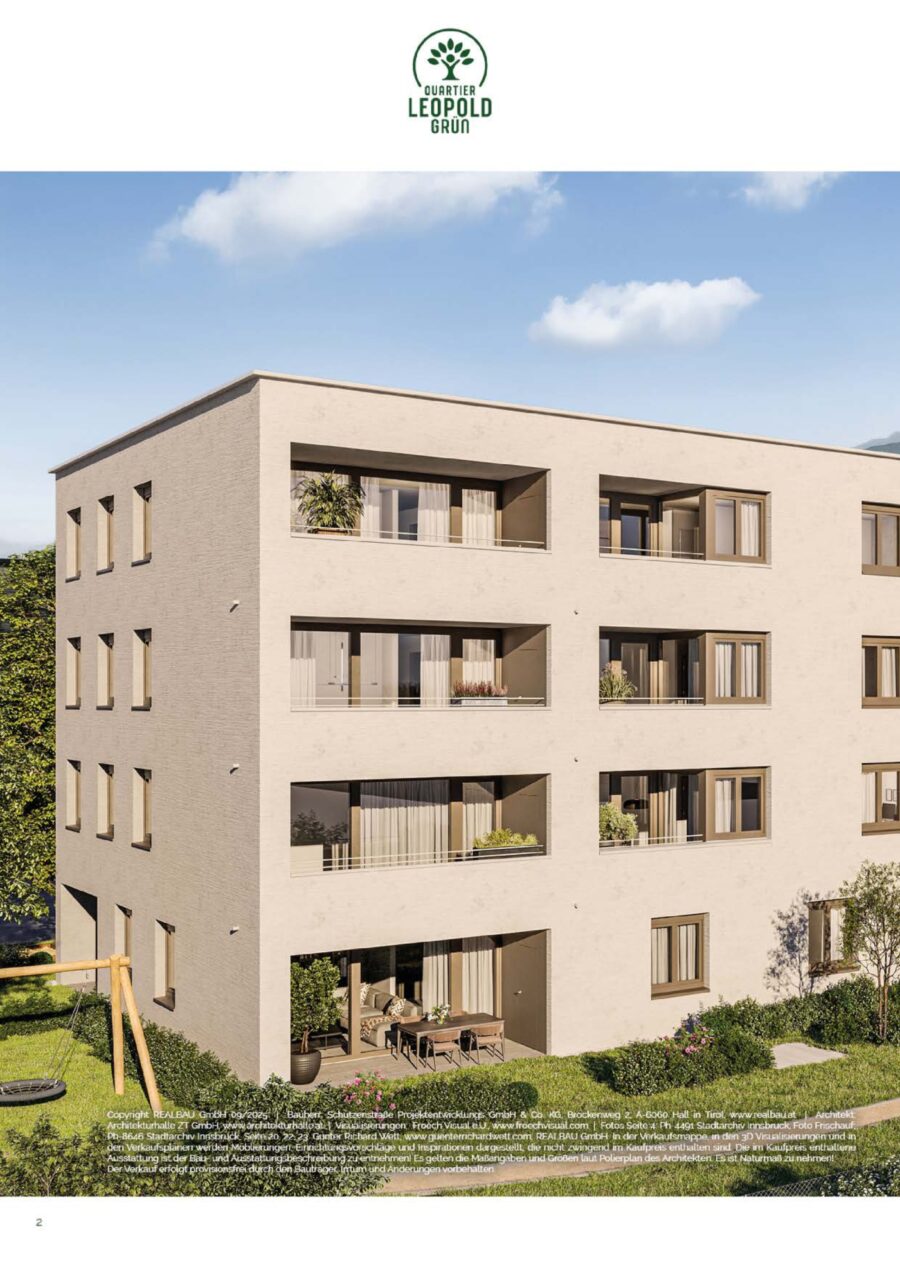 3-Zimmer-Wohnung, Top B23, 1.OG, Innsbruck – Dokument 1 — Seite 2 von 24