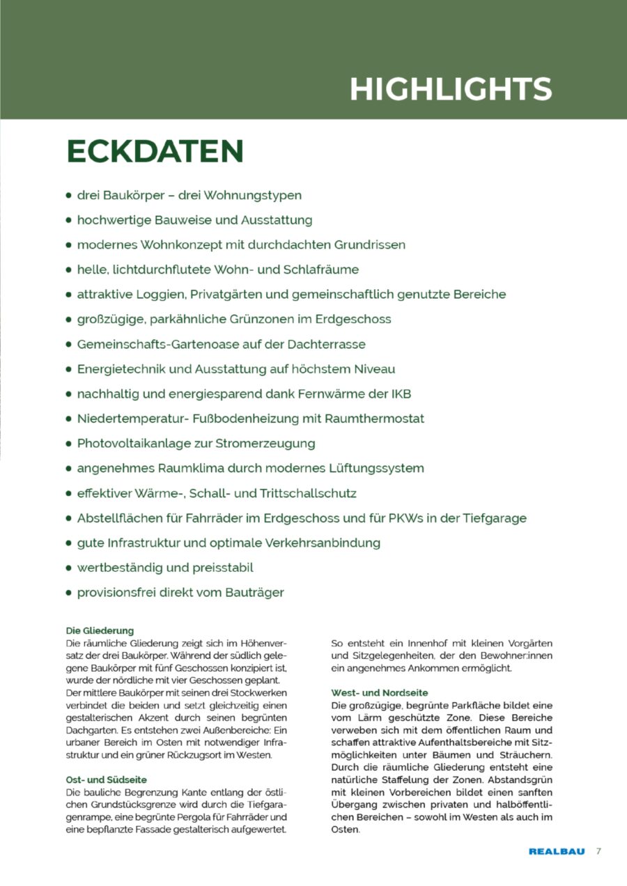 3-Zimmer-Wohnung, Top B23, 1.OG, Innsbruck – Dokument 1 — Seite 7 von 24