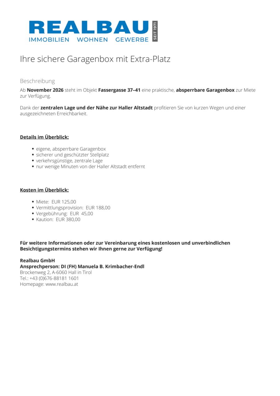 Ihre sichere Garagenbox mit Extra-Platz – Dokument 1 — Seite 2 von 22
